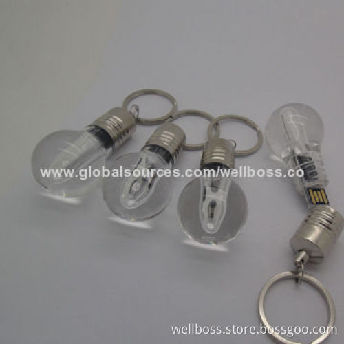 Light Bulb USB Flash Drive with Logo Imprint ABS Housing 1-32GBNew